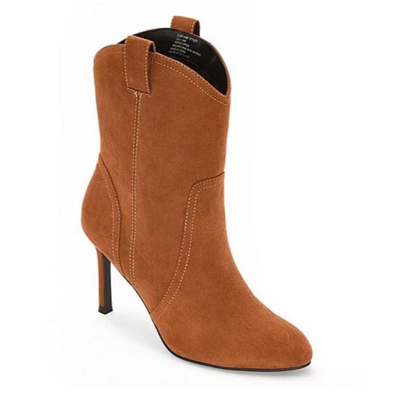 Worthington Women's Size 11 Styler Stiletto Heel Booties 11M Tan - Picture 1 of 16